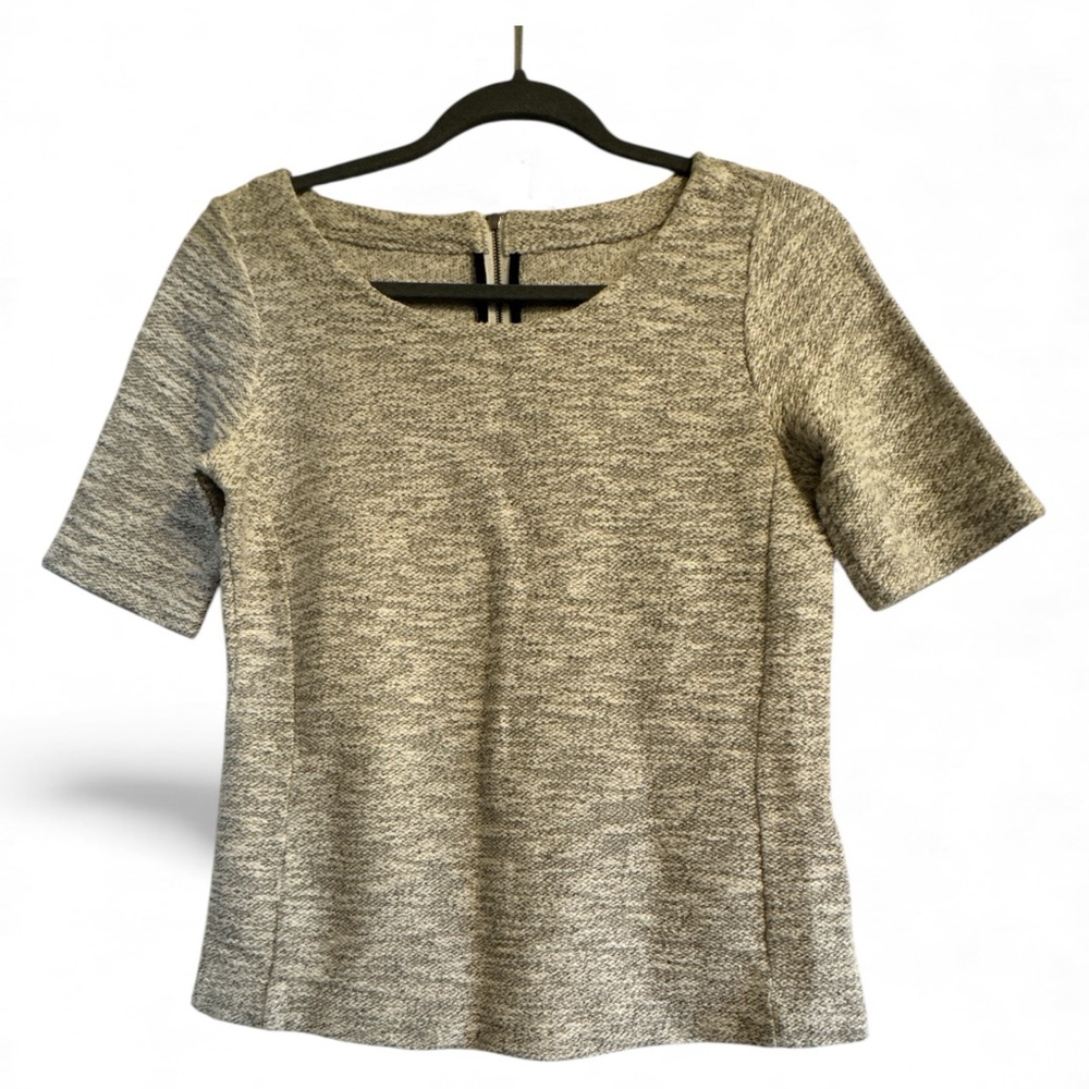 Banana Republic Heathered Gray Blouse